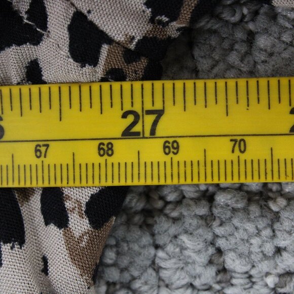 H&M Shirt Mens 2XL Multicolor Leopard Pattern Button Down Short Sleeve Collared - Picture 8 of 9